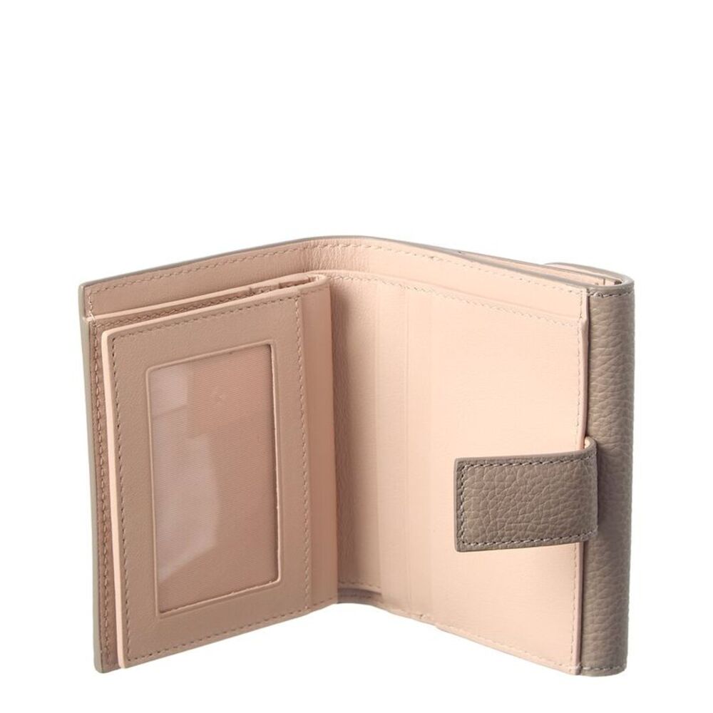Ferragamo Gancini Leather Card Holder, Grey - Picture 3 of 4